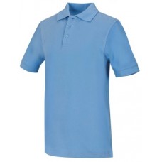 Somersfield Diploma Program COLUMBIA BLUE Cotton Short Sleeve Youth Polo 